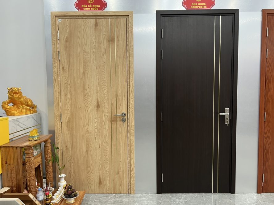 CỬA HÀNG TRƯNG BÀY MẪU THỰC TẾ CỬA NHỰA PHÒNG NGỦ SIEUTHICUANHUA